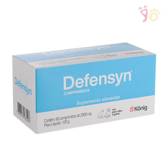 Imagem de Defensyn 2000 mg König Suplemento Alimentar para Cães e Gatos - 60 Comprimidos