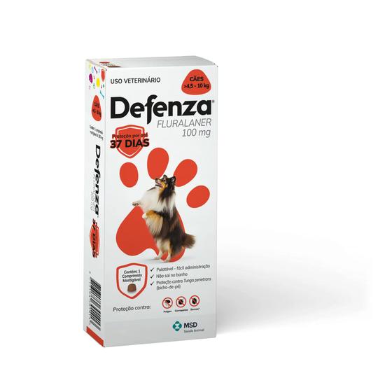 Imagem de Defenza Antipulgas e Carrapatos para Cães de 4,5 a 10kg 1 comprimido