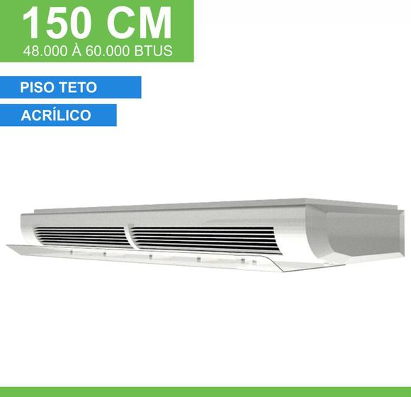 Imagem de Defletor Ar Condicionado Piso Teto 48000 60000 Btus 150 Cm