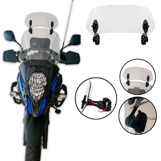 Imagem de Defletor Bolha 28cm Moto Universal C/ Regulagem angulo e altura