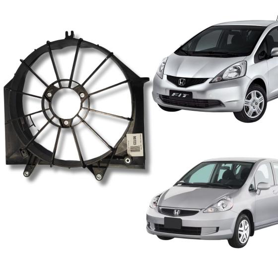 Imagem de Defletor Da Ventoinha Radiador Honda Fit Água 2003 Até 2008