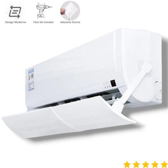Defletor De Ar Condicionado Direcionador de Ar Split Tamanho Ajustável 53 A 103 Cm Grade De Ar Condicionado Universal - CLINK Imagem de Defletor De Ar Condicionado Direcionador de Ar Split Tamanho Ajustável 53 A 103 Cm Grade De Ar Condicionado Universal