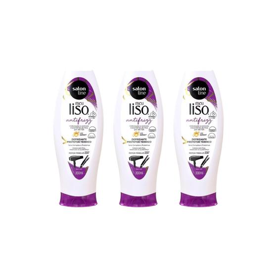 Imagem de Defrizante Salon Line Meu Liso Antifrizz - Kit C/3un