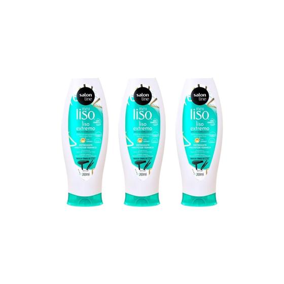 Imagem de Defrizante Salon Line Meu Liso Extremo 200ml - Kit C/ 3un