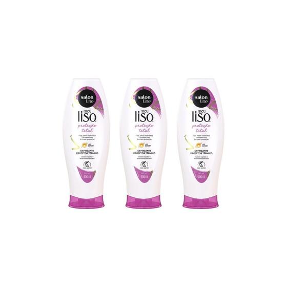 Imagem de Defrizante Salon Line Meu Liso Protecao Total 200Ml - 3Un