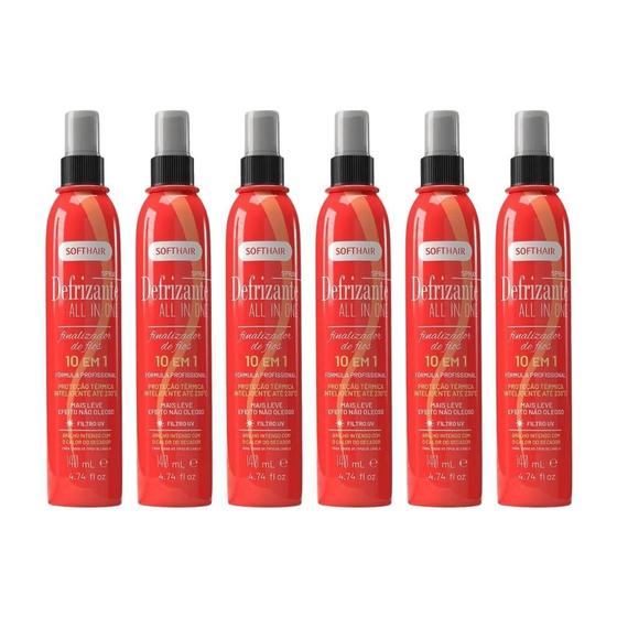Imagem de Defrizante Soft Hair 140Ml Spray All In One - Kit Com 6Un