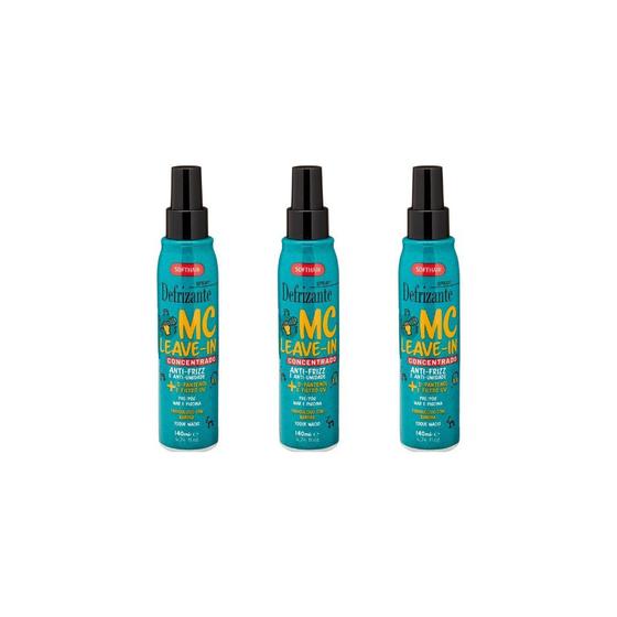 Imagem de Defrizante Soft Hair 140ml Spray Mc Leave-In - Kit C/ 3un