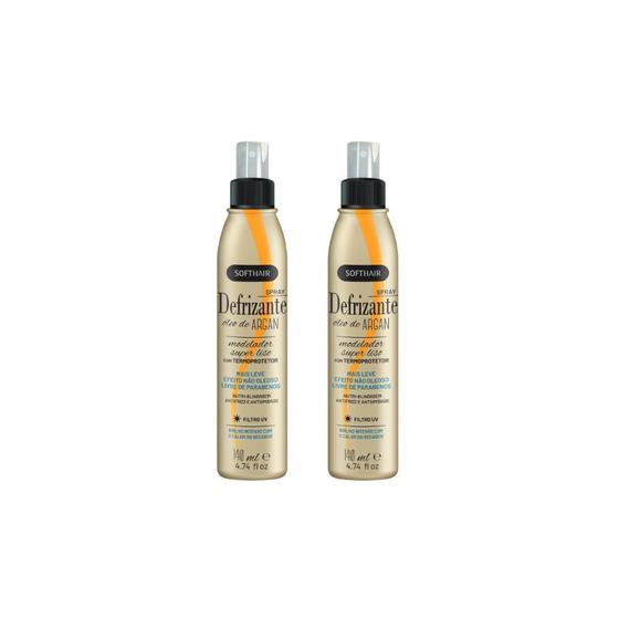 Imagem de Defrizante Soft Hair 140ml Spray Oleo de Argan - Kit C/ 2un