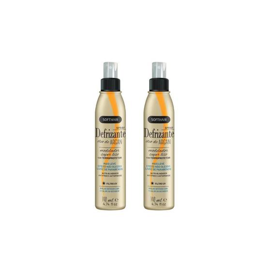 Imagem de Defrizante Soft Hair 140Ml Spray Oleo De Argan - Kit Com 2Un