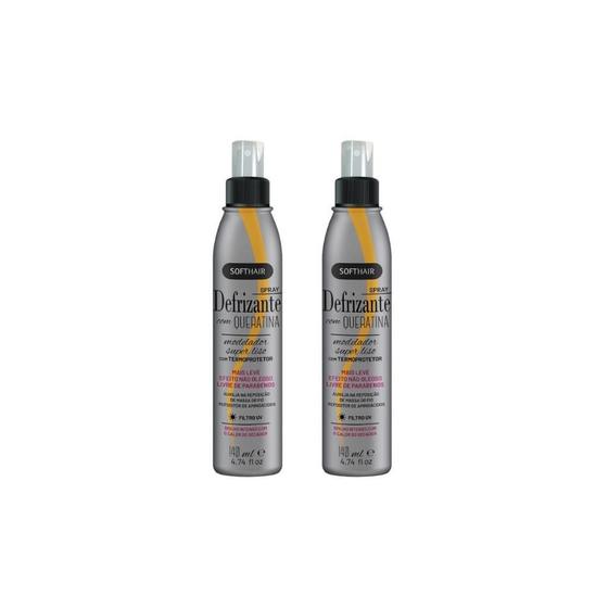 Imagem de Defrizante Soft Hair 140Ml Spray Queratina - Kit Com 2Un