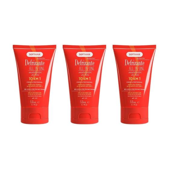 Imagem de Defrizante Soft Hair 150G All In One - Kit Com 3Un