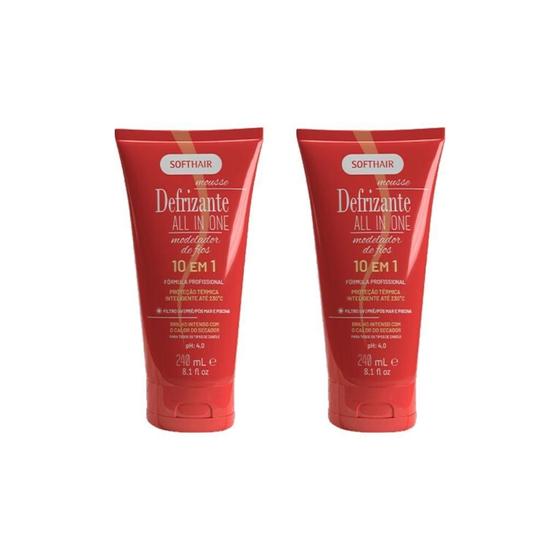 Imagem de Defrizante Soft Hair 240 Ml 10Em1 All In One Model-Kit C/2Un