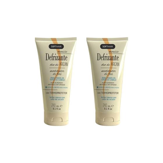 Imagem de Defrizante Soft Hair 240 Ml Argan-Kit C/2Un
