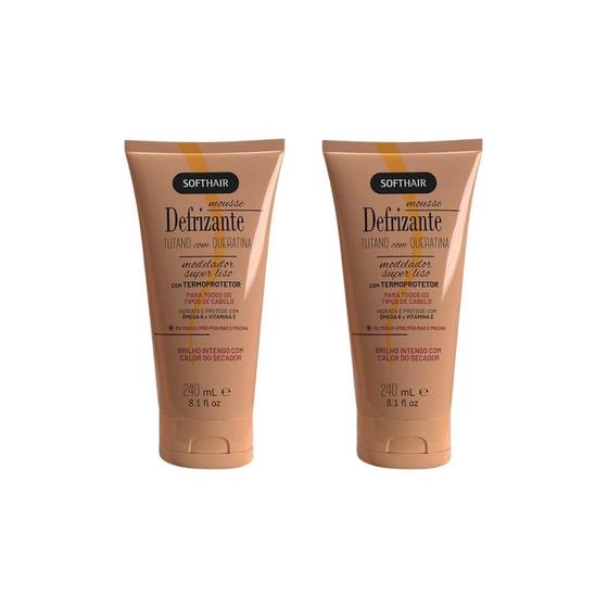 Imagem de Defrizante Soft Hair 240 Ml Tutano Com Queratina-Kit C/2Un