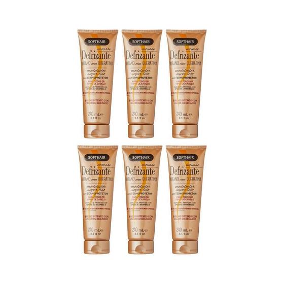 Imagem de Defrizante Soft Hair 240 Ml Tutano Com Queratina-Kit C/6Un