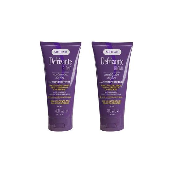 Imagem de Defrizante Soft Hair 400Ml Blond-Kit C/2Un