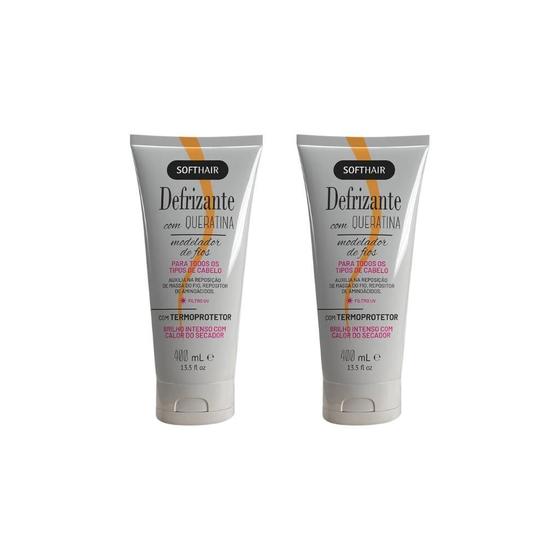 Imagem de Defrizante Soft Hair 400Ml Queratina-Kit C/2Un