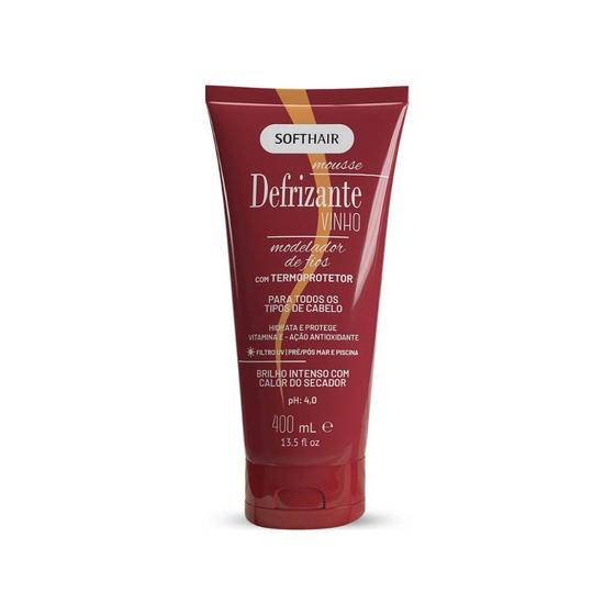 Imagem de Defrizante Soft Hair 400ml Vinho