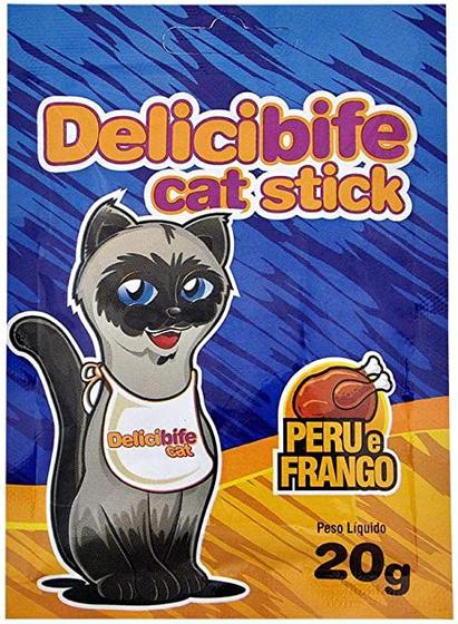 Imagem de Delicibife cat stick sabor peru e frango 20g