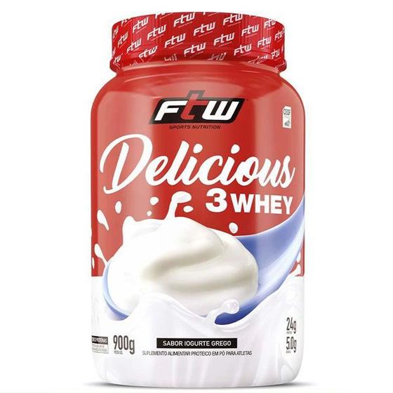 Delicious Whey Protein 3W FTW Pote 900g Iogurte Grego - FTW Fitoway ...