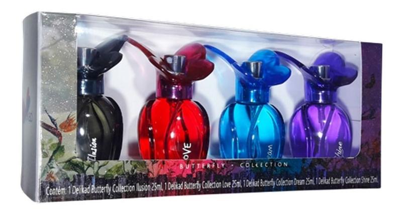 Imagem de Delikad Quarteto Mini Butterfly Collection 4 X 25ml Volume Da Unidade 100 Ml