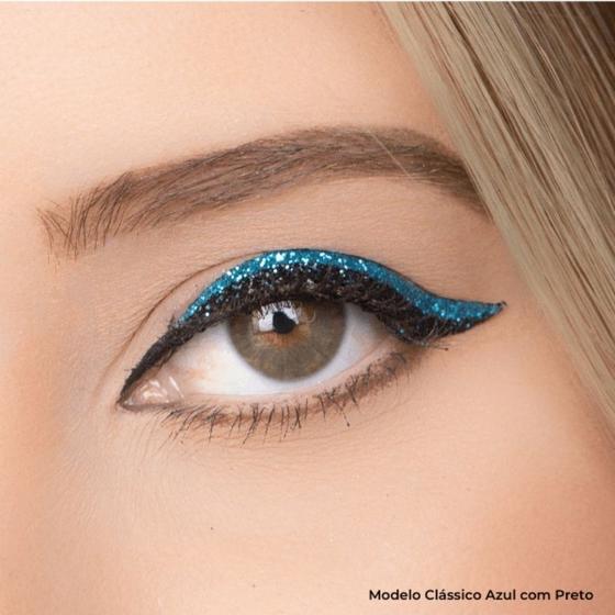 Delineador Adesivo 1 Par Azul com preto Modelo Clássico - BIJOUX DE PELE -  Maquiagem - Magazine Luiza