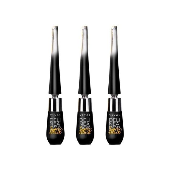 Imagem de Delineador Super Black Vivai Ref:2018.1.1 - Kit Com 3Un