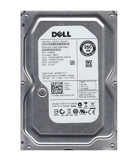 Imagem de Dell 0h962f - Hd 250gb Sata 3,5" 7.2k Wd2502abys-18b7a0