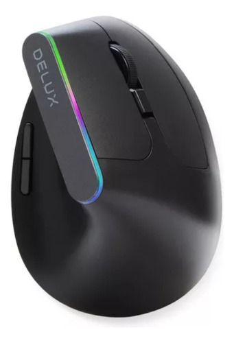 Imagem de Delux M618c Black Mouse Vertical