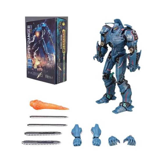 HiPlay GONG Pacific Rim – Action Figure Gipsy Danger Articolata – 25 Cm, Con Luci E Accessori – Per Collezionisti 15+ - 3