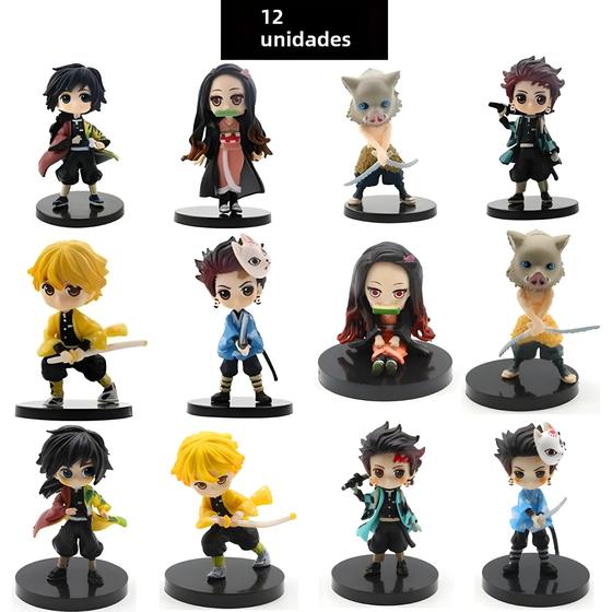 Imagem de Demon Slayer Q Posket - Conjunto de Mini Figuras Kimetsu No Yaiba (6 ou 12 peças)