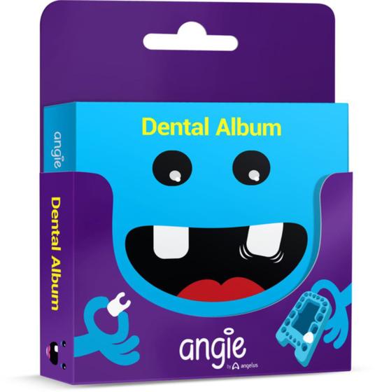 Imagem de Dental Álbum Premium Angie Azul - Álbum Recordação + Porta Dentinhos