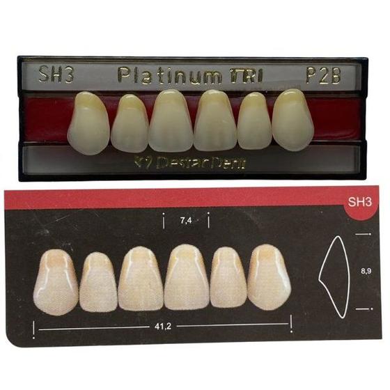 Imagem de Dente Platinum Tri 03 Camadas Anterior SH3 Superior - Imodonto