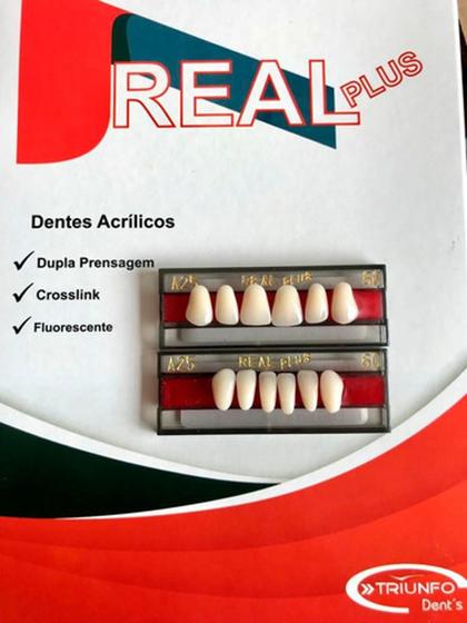 Imagem de Dentes Resina  2placa Provisório Superior E Inferior A25/60