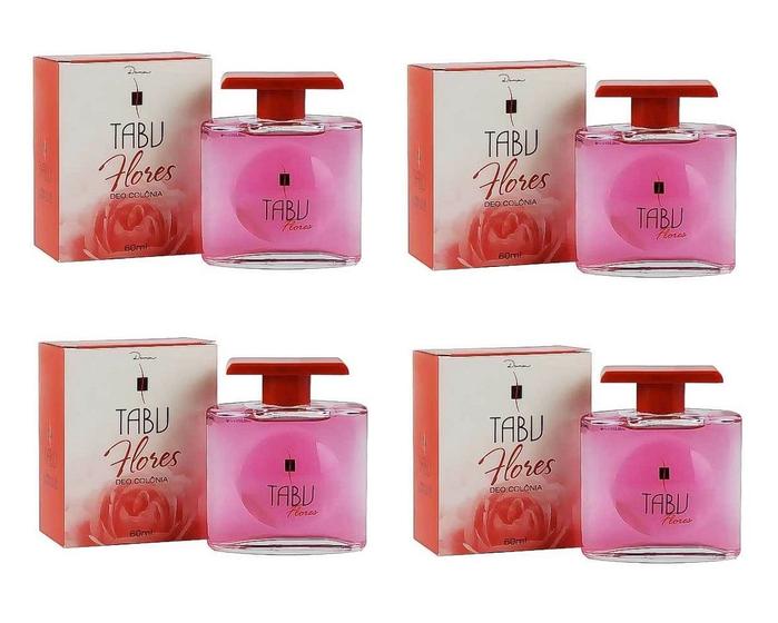 Imagem de DEO COLÔNIA TABU FLORES 60ML - KIT C/4un