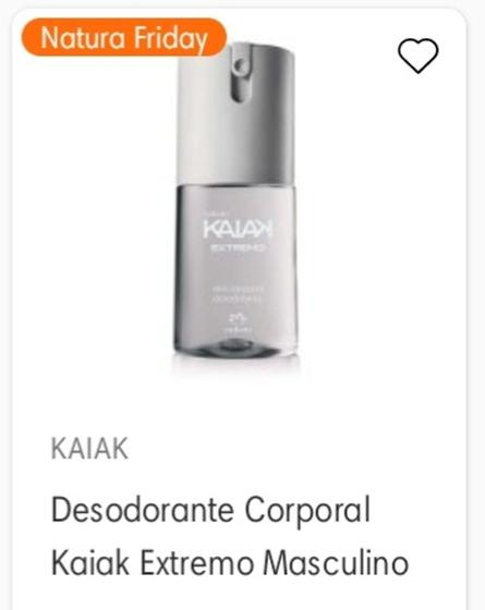 Imagem de Deo Corporal Spray Natura 100ml Kaiak Extremo