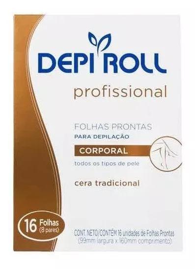 Imagem de Depi Roll Folhas Depilatórias Corporal Tradicional 8 pares