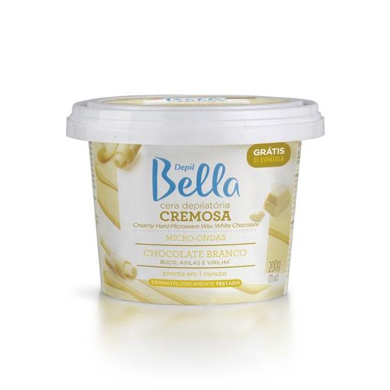 Imagem de Depil Bella Cera Depilatória para Micro-Ondas Chocolate Branco 200g