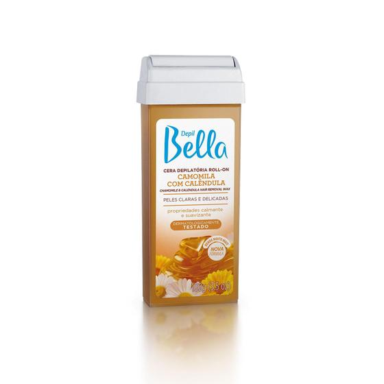Imagem de Depil Bella Cera Depilatória Roll-On Camomila com Calêndula 100g