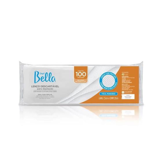 Imagem de Depil Bella Lenço com textura para depilação 100 Folhas
