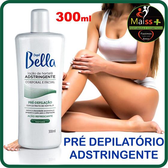 Imagem de Depil Bella Loção Adstringente Pré Depilatório 300ml Hortelã