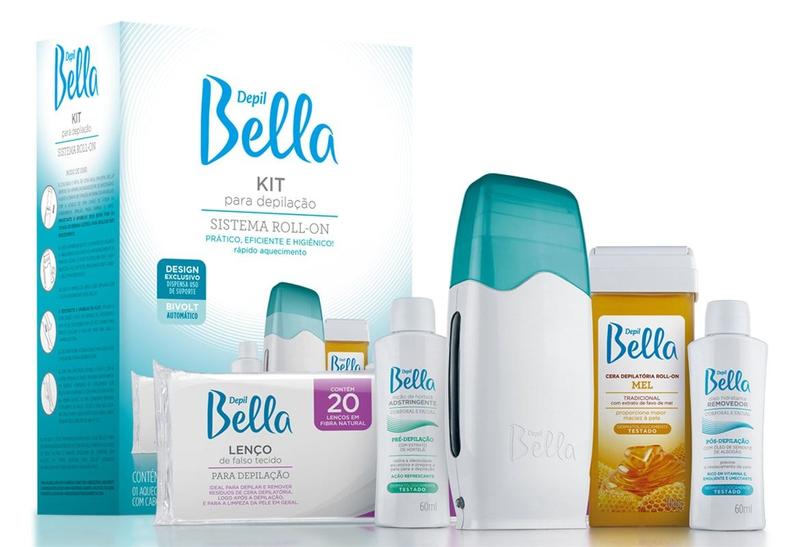 Imagem de Depilador depil bella bivolt sistema roll on kit