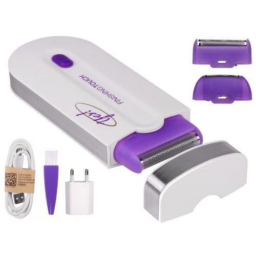 Imagem de Depilador Elétrico Touch Mini Recarregável Finishing Remove Pelos Facial Corporal Indolor