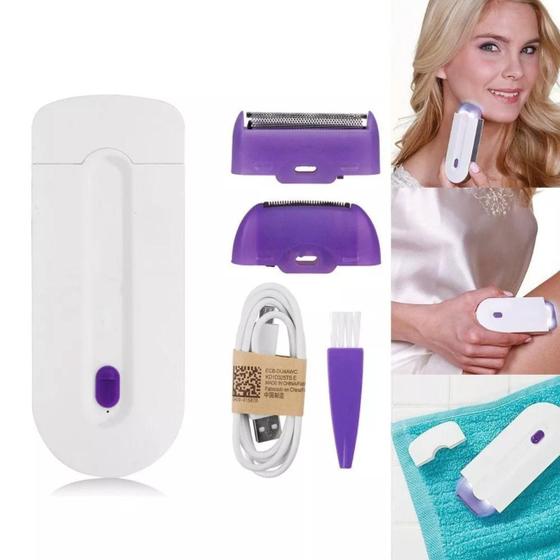 Depilador Laser Recarregavel Barba Corporal Indolor Risco WCAN Depilador a Laser Luz Pulsada Magazine Luiza