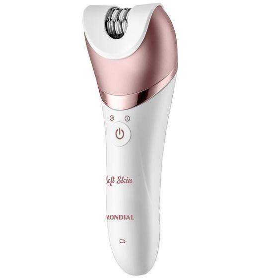 Imagem de Depilador Mondial White Rose Line DP-05 3 Watts Recarregavel - Branco/Rose Gold