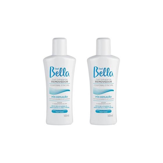 Imagem de Depilatorio Depil Bella Oleo Removedor 140Ml - Kit Com 2Un