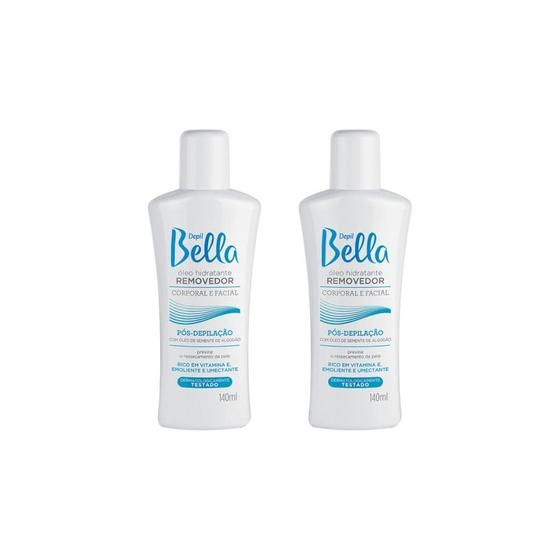 Imagem de Depilatorio Depil Bella Oleo Removedor 140Ml - Kit Com 2Un