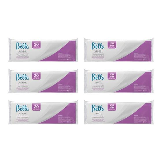 Imagem de Depilatorio Depil Bella Papel C/20 Gran Style - Kit Com 6Un