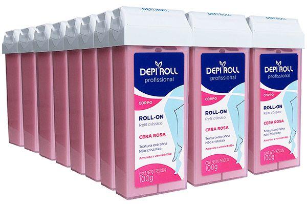 Imagem de Depilatorio Depiroll RollOn 100g Rosa  Kit Com 24 Un
