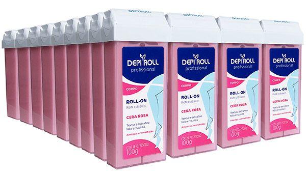 Imagem de Depilatorio Depiroll RollOn 100g Rosa Kit Com 36 Un